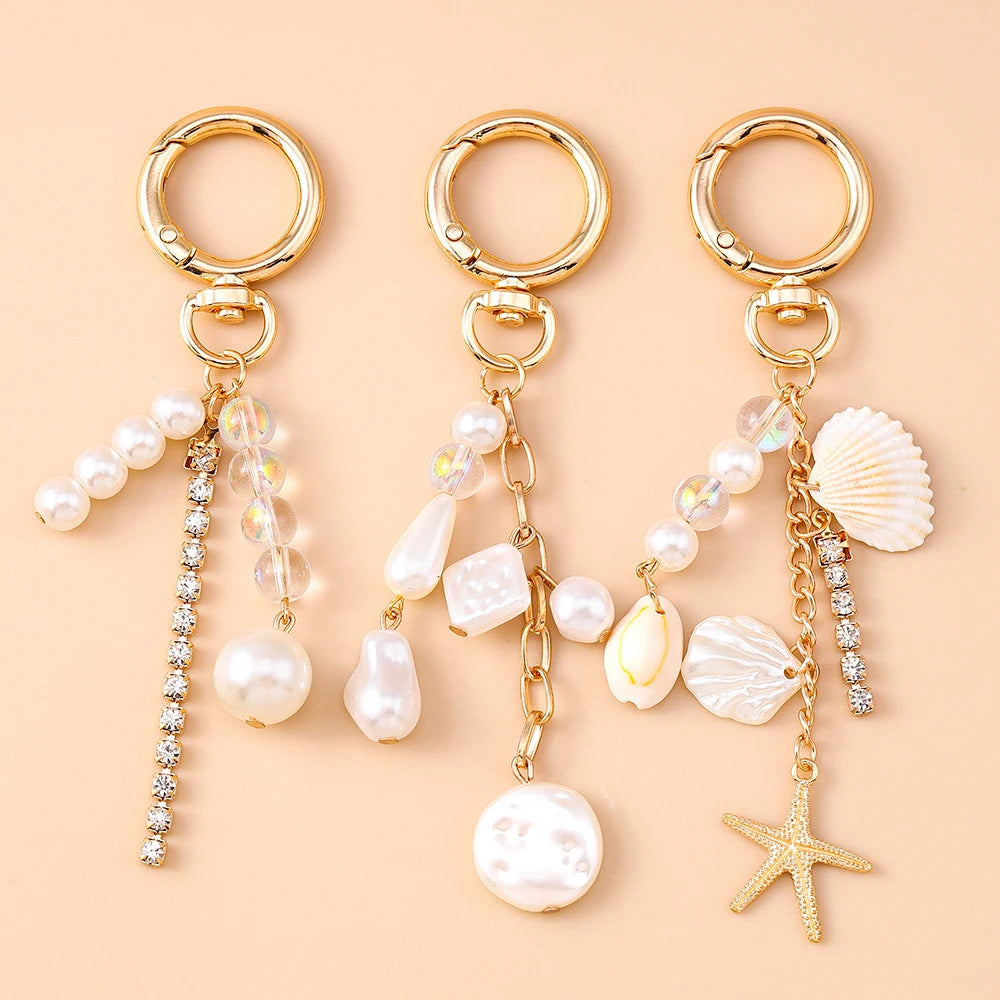 porte clé en perle